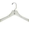17in White Top Coat Hanger