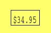Garvey 1812 1 Line Pricing Gun Label Yellow