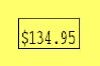 Garvey 2212 1 Line Pricing Gun Label Yellow