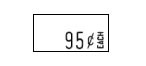 Monarch 1110 Pricing Gun label WHITE