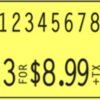 Monarch 1136 2 line Pricing Gun label YELLOW