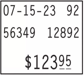 Monarch 3 Line Pricing Gun Label White