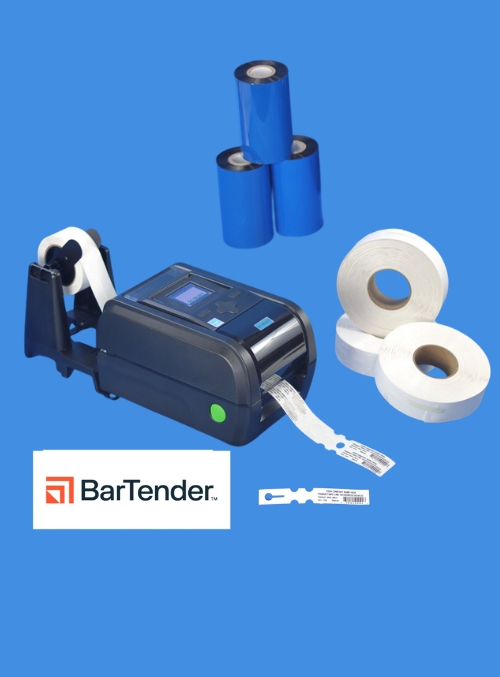 GC-SELECT PRO - WRAP TAG - Horticultural Label Printer with Professional (1 Year Subscription) Barcode Barcode Labeling Software.